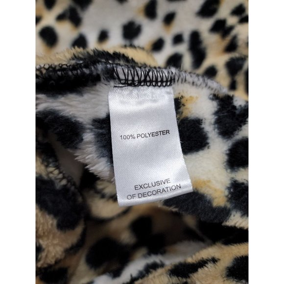 Nicole Miller New York Robe Leopard Cheetah Print Size Small Medium - Picture 7 of 9